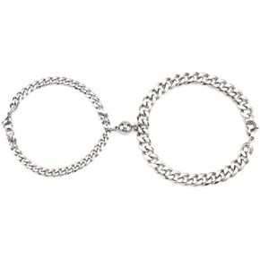Leatic Magnetic Matching Bracelets for Couples，Mutual Attraction Magnet Matching Bracelets Peach Heart Bracelet Couples Bracelet Set for His Her Couples Friendship Jewelry