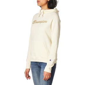 Champion Women's Powerblend Fleece Hoodie, Classic Script