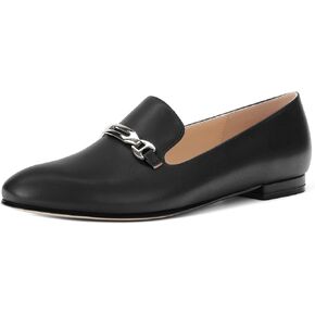 zasudxie Women's Loafers, Slip On Round Toe Comfortable Flats for Women Dressy and Work, Womens Business Casual Shoes