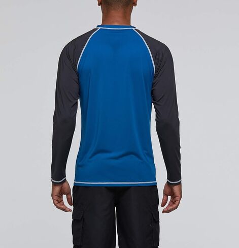 TENEMT Men’s UPF 50+ Rash Guard Long Sleeves Sun Protection Swim Shirts Athletic Beach Workout Swimwear Loose Fit in Saudi Arabia