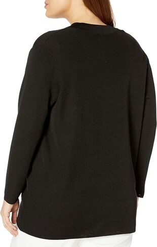 Anne Klein Women's Plus Size Solid Two Pocket Malibu Cardigan in Saudi Arabia