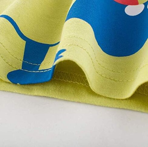 Toddler Little Boys T Shirts 2 Pack Short Sleeve Crewneck Top Tee Dinosaur Car Shark Shirts for 2-7 Years in Kuwait