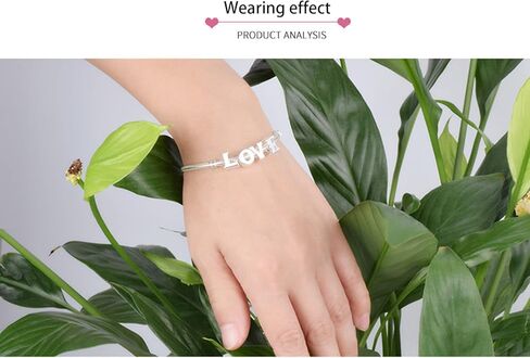 925 فضة استرليني A-Z سحر الخرز لقلادة سوار باندورا، خرز الحروف الأبجدية مع هدية مجوهرات تذكارية، زركونيا كريستال مربع in Kuwait