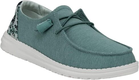 Hey Dude Women's Wendy Stretch Fleece Sea Blue Size 5 | Women's Shoes | Women's Slip On Shoes | Comfortable & Light-Weight in Kuwait