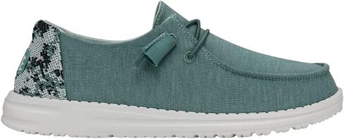 Hey Dude Women's Wendy Stretch Fleece Sea Blue Size 5 | Women's Shoes | Women's Slip On Shoes | Comfortable & Light-Weight in Kuwait