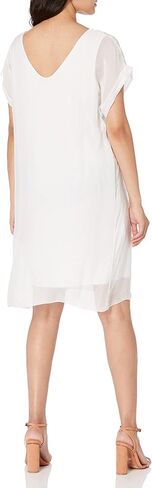 M Made in Italy Women's Simple Elegant Short Sleeve Shift Dress in Saudi Arabia