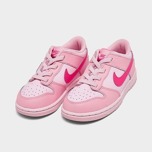 Nike Kids' Toddler Dunk Low Casual Shoes Medium Soft Pink/Pink Foam/Hyper Pink 4C in Saudi Arabia