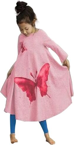 FTSUCQ Girls Casual Swing Special Occasion Printed Cotton Loose Maxi Dresses in Kuwait