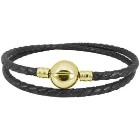JMQJewelry Leather Charm Braided-Double Chain Womens Charm for Bracelets Girl Jewelry 18cm 7.1inches Christmas Halloween 2023 in Kuwait