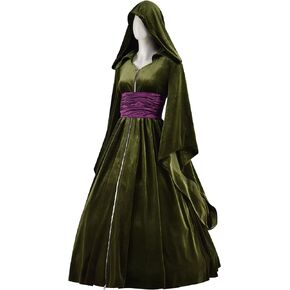 زي Forwacos Padme Amidala التنكري للنساء، فستان Padme باللون الأخضر، مجموعة كاملة من زي Jedi لأزياء الهالوين التنكرية in Kuwait