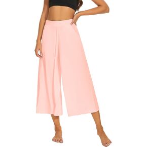 LIZENS Women's Wide Leg Yoga Pants - Trendy and Comfortable Flowy Pants for Fashionable Women