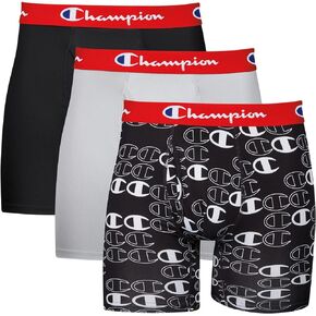 Champion Men's Lightweight & Breathable Stretch Boxer Brief (Pack of 3) in Kuwait