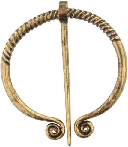 Vintage Viking Brooch Pin Lapel for Women Men Cloak Scarf Shawl Buckle Clasp Pin Brooches Penannular Brooch and Pin Sets Jewelry in Saudi Arabia