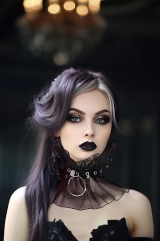 JEGERMIG ياقة فيكتورية مكشكشة عتيقة من التول المنفصل وشاح قابل للفصل بطبقات من الدانتيل وياقة وهمية in Kuwait