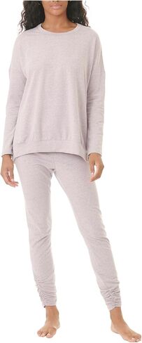 Splendid Women's Heavenly Long Sleeve Pajama Set, Smokey Fig in Saudi Arabia