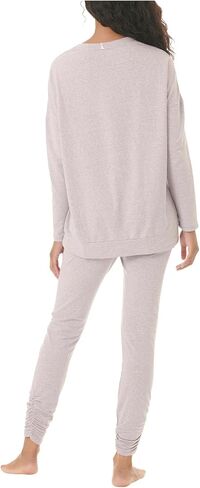 Splendid Women's Heavenly Long Sleeve Pajama Set, Smokey Fig in Saudi Arabia