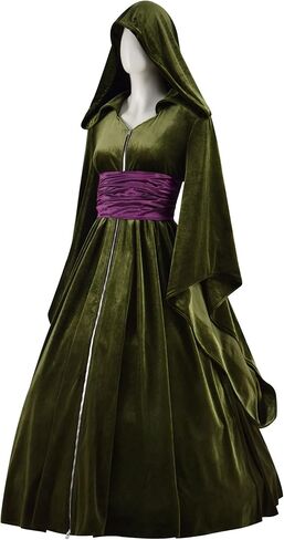 زي Forwacos Padme Amidala التنكري للنساء، فستان Padme باللون الأخضر، مجموعة كاملة من زي Jedi لأزياء الهالوين التنكرية in Kuwait