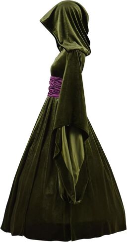 زي Forwacos Padme Amidala التنكري للنساء، فستان Padme باللون الأخضر، مجموعة كاملة من زي Jedi لأزياء الهالوين التنكرية in Kuwait