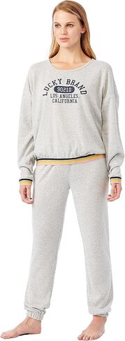 Lucky Brand Women's Super Soft Hacci Long Sleeve and Pant Lounge Set in Saudi Arabia