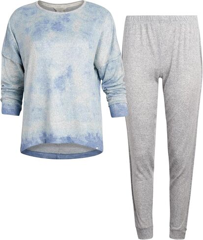 Lucky Brand Women's Super Soft Hacci Long Sleeve and Pant Lounge Set in Saudi Arabia