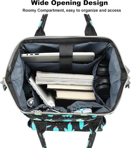 Mimfutu البقرة طباعة حقيبة الكمبيوتر المحمول كلية حقيبة الظهر المدرسية Bookbags ممرضة حقائب الظهر حقائب السفر Daypacks عادية للنساء الفتيات يناسب دفتر 15.6 بوصة in Kuwait