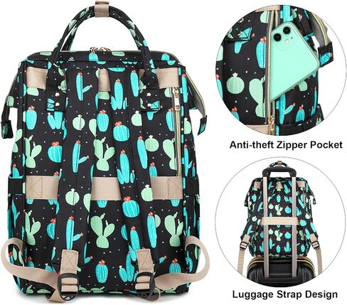 Mimfutu البقرة طباعة حقيبة الكمبيوتر المحمول كلية حقيبة الظهر المدرسية Bookbags ممرضة حقائب الظهر حقائب السفر Daypacks عادية للنساء الفتيات يناسب دفتر 15.6 بوصة in Kuwait