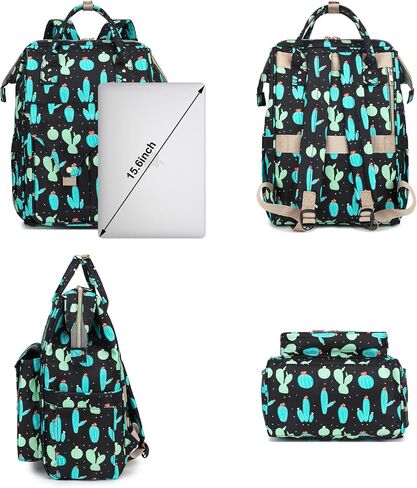Mimfutu البقرة طباعة حقيبة الكمبيوتر المحمول كلية حقيبة الظهر المدرسية Bookbags ممرضة حقائب الظهر حقائب السفر Daypacks عادية للنساء الفتيات يناسب دفتر 15.6 بوصة in Kuwait