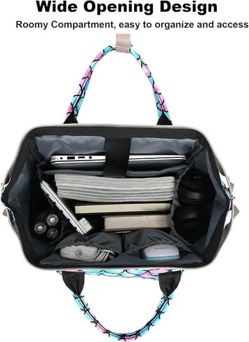 Cow Print Laptop Backpack College School Backpack Bookbags Nurse Backpacks Travel Bags Casual Daypacks for Women Girls Fits 15.6 Inch Notebook in Kuwait