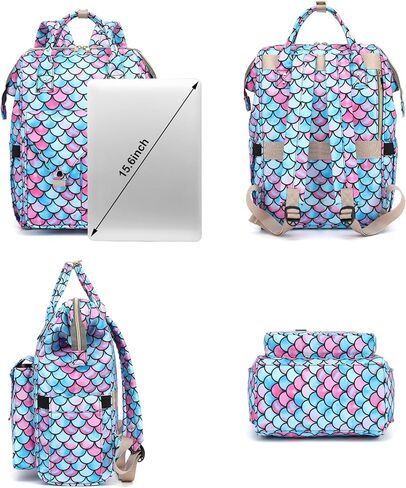 Cow Print Laptop Backpack College School Backpack Bookbags Nurse Backpacks Travel Bags Casual Daypacks for Women Girls Fits 15.6 Inch Notebook in Kuwait