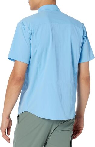 HUK Men's Back Draft Solid Short Sleeve Button, Vented Fishing Shirt in Saudi Arabia