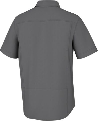 HUK Men's Back Draft Solid Short Sleeve Button, Vented Fishing Shirt in Saudi Arabia