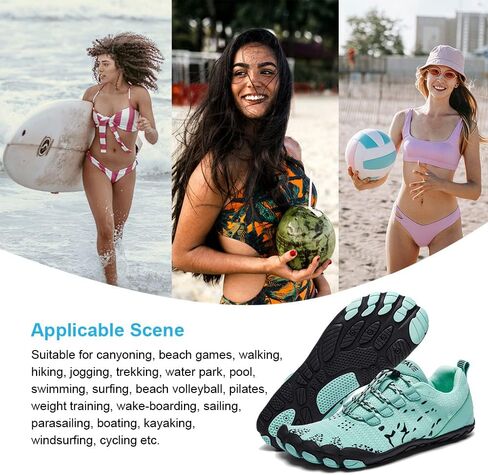 HIITAVE Women Barefoot Water Shoes Breathable Beach Shoes Minimalist for Outdoor Hiking in Kuwait