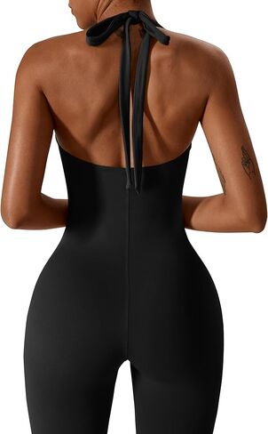 Hotfiary النساء تجريب حللا مضيئة طماق رومبير قطعة واحدة وتتسابق مثير الرسن اليوغا Bodycon عادية Unitard Playsuit in Kuwait