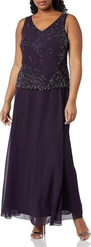 J Kara Women's Plus Size Beaded Jacket Dress in Saudi Arabia
