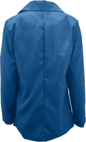 YMING Womens Casual Lapel Long Sleeve Blazer Open Front Work Jackets Button Solid Color Office Cardigan with Pockets in Saudi Arabia