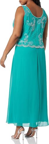 J Kara Women's Plus Size Beaded Jacket Dress in Saudi Arabia