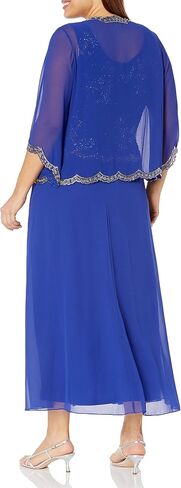 J Kara Women's Plus Size Beaded Jacket Dress in Saudi Arabia