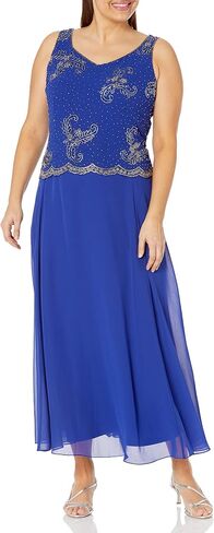 J Kara Women's Plus Size Beaded Jacket Dress in Saudi Arabia