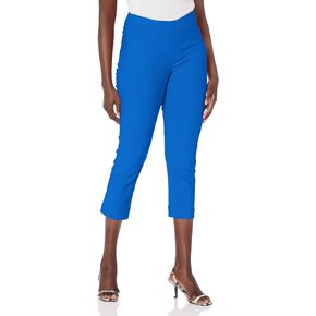 SLIM-SATION Pull On Solid Fine Line Twill Crop with Tummy Control and Functional Front and Back Pockets in Saudi Arabia