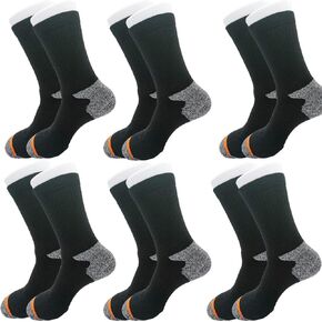 6 أزواج من الجوارب الصوفية للرجال، جوارب شتوية سميكة ودافئة، جوارب صوفية ناعمة للمشي لمسافات طويلة، جوارب كاجوال للرجال (مقاس أمريكي 6-12) in Kuwait