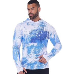 OYGSieg 2/1 Pack Men's UPF 50+ Sun Protection Lightweight Hoodie Long Sleeve Shirt SPF Fishing Outdoor UV rash guard Shirts