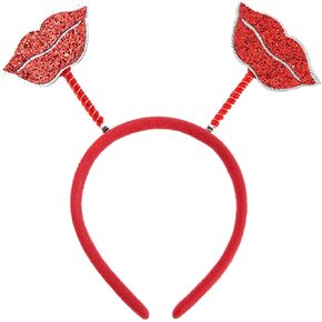Valentine‘s Day Sequin Headbands Heart of Christmas Headbands for Girls Red Heart Glitter Head for Women Girls Party Gift Valentines Decor Headwear (Red) in Saudi Arabia