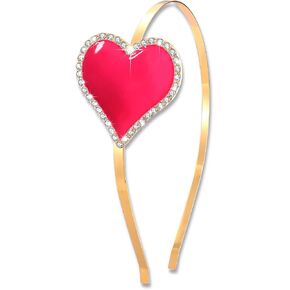 CENAPOG Valentine's Day Heart Headband Sparkly Rhinestone Enamel Heart Shaped Spring Headband for Women Girls in Kuwait