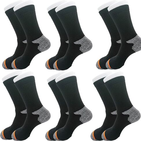 6 أزواج من الجوارب الصوفية للرجال، جوارب شتوية سميكة ودافئة، جوارب صوفية ناعمة للمشي لمسافات طويلة، جوارب كاجوال للرجال (مقاس أمريكي 6-12) in Kuwait