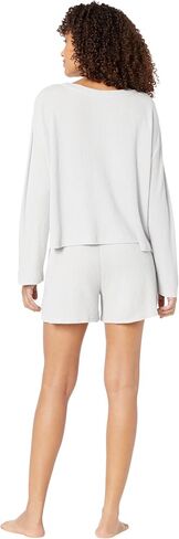 مجموعة بيجاما قصيرة الأكمام من Eberjey Cozy Waffle Henley in Saudi Arabia