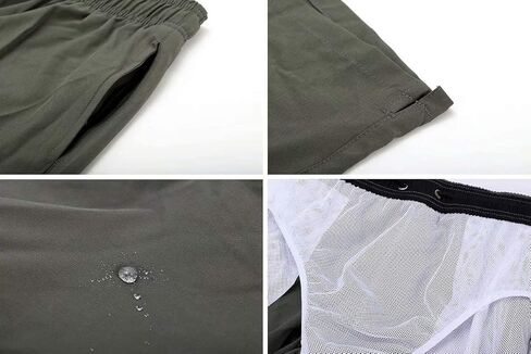 سروال سباحة رجالي من Summer Code مع بطانة شبكية، شورت شاطئ سريع الجفاف، ملابس سباحة in Kuwait