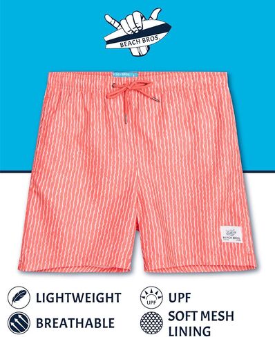 Beach Bros. Men's Swim Trunks - 6.5" Quick Dry Bathing Suit Swimsuit for Men (S-XXL) in Kuwait