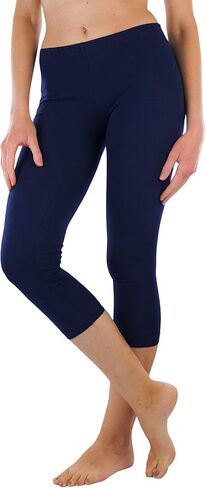 ToBeInStyle Women's Seamless Stretchy Band Yoga Activewear Capri Leggings in Saudi Arabia