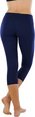 ToBeInStyle Women's Seamless Stretchy Band Yoga Activewear Capri Leggings in Saudi Arabia