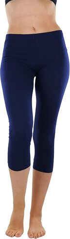 ToBeInStyle Women's Seamless Stretchy Band Yoga Activewear Capri Leggings in Saudi Arabia